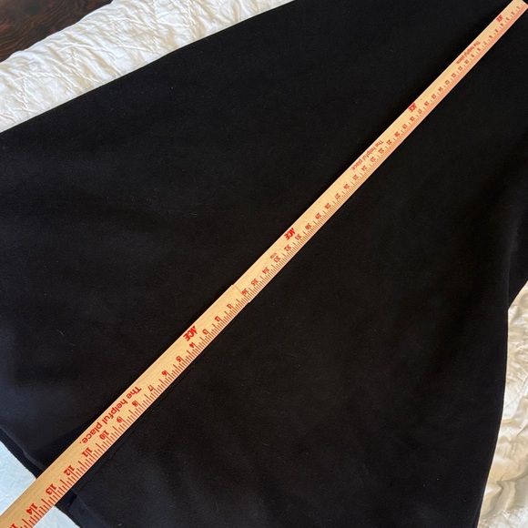 Vintage Black Wool Floral Trench Duster/Trench Coat - Picture 10 of 10